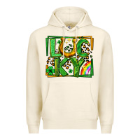 Tofu lucky horseshoe st patricks day leopard frame Premium Hoodie - LillyAllenDesigns