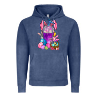 Vintage Denim Easter Coffee Cup Vintage Hoodie - BundleAndBundleShop