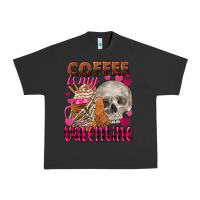 Pigment Black Coffee is my Valentine skull Urban Heavy Tee - FaDigitalArtStudio