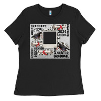 Black senior 2024 customizable Ladies Tee - CowGirlArtShop