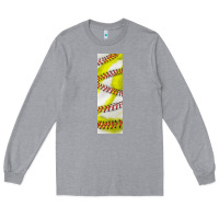 Heather Grey softball and baseball pen wraps Long Sleeve Tee - BundleAndBundleShop