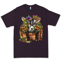 Plum mardi gras goat Premium Tee - CowGirlArtShop