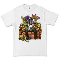 White mardi gras goat Premium Tee - CowGirlArtShop