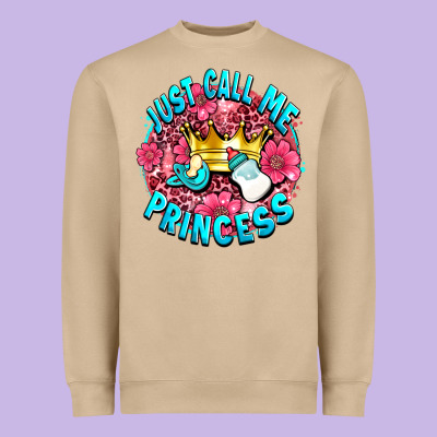 Just Call Me Princess Heavyweight Sweatshirt Designed By Adodesignshop