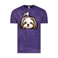 Cloud Purple shih tzu Vintage Tee - Jasminsmagicworld