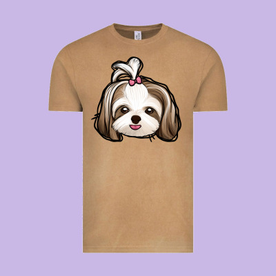 Shih Tzu Vintage Tee Designed By Jasminsmagicworld