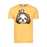 Vintage Mustard shih tzu Vintage Tee - Jasminsmagicworld