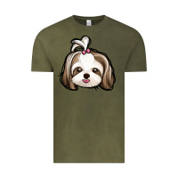 Vintage Olive shih tzu Vintage Tee - Jasminsmagicworld