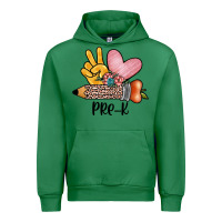 Emerald peace love pre k Urban Hoodie - JahusDesignShop