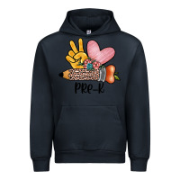 Navy peace love pre k Urban Hoodie - JahusDesignShop