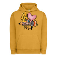 Pigment Peanut Butter peace love pre k Urban Hoodie - JahusDesignShop