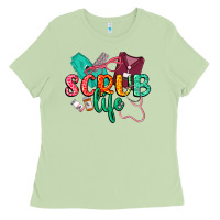 Matcha Scrub life Ladies Tee - CowGirlArtShop
