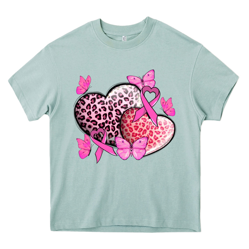 Cancer Hearts Cancer Awaneress Heavy Core Tee by HowdyJamesFarm | Teevron