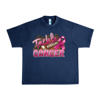 Navy Tackle cancer Football Urban Heavy Tee - FaDigitalArtStudio