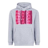 Heather Grey breast cancer brushstroke Heavyweight Hoodie - AdoDesignShop