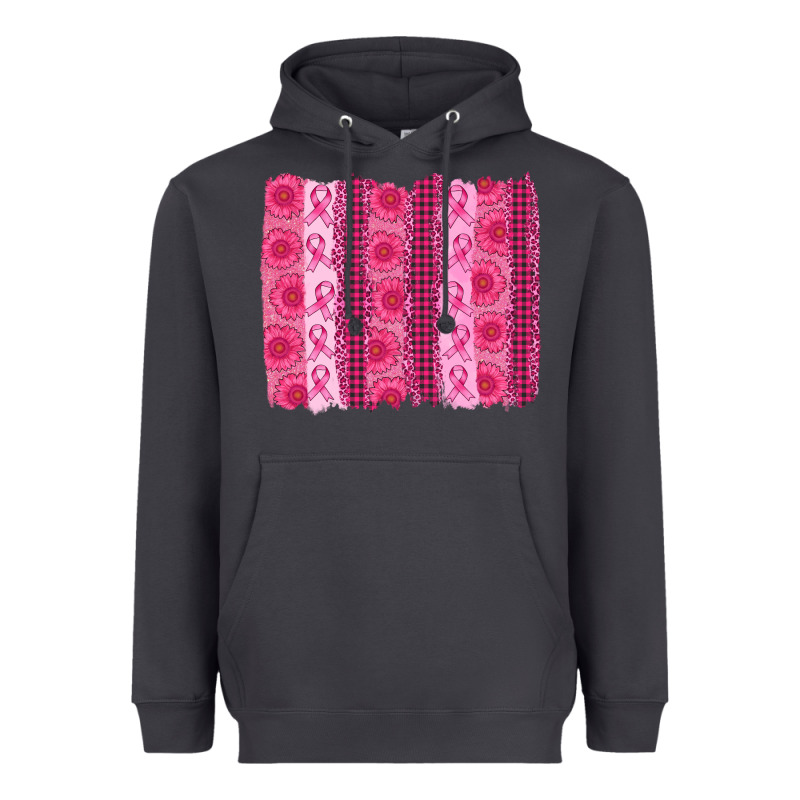 Breast Cancer Brushstroke Heavyweight Hoodie by AdoDesignShop | Teevron