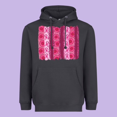 Breast Cancer Brushstroke Heavyweight Hoodie Designed By Adodesignshop