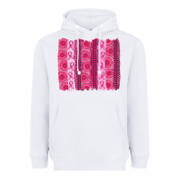 White breast cancer brushstroke Heavyweight Hoodie - AdoDesignShop