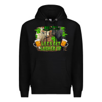 Black let's get lucked up charolais and black angus bull Premium Hoodie - RanaPortraitStore