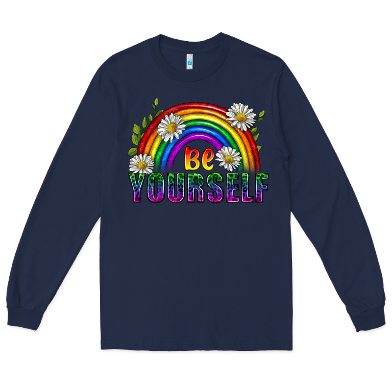 Be Yourself Pride Lgbtq Long Sleeve Tee by BundleAndBundleShop | Teevron