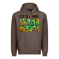 Coffee little miss shenanigans St. Patrick's Premium Hoodie - LillyAllenDesigns