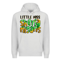 Dove Grey little miss shenanigans St. Patrick's Premium Hoodie - LillyAllenDesigns