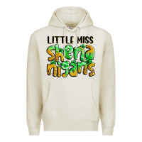 Oatmeal Heather little miss shenanigans St. Patrick's Premium Hoodie - LillyAllenDesigns