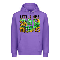 Purple little miss shenanigans St. Patrick's Premium Hoodie - LillyAllenDesigns