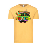 Vintage Mustard Viva Mexico Vintage Tee - FaDigitalArtStudio