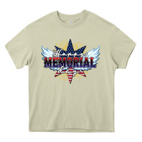Mossy happy memorial day Heavy Core Tee - HowdyJamesFarm