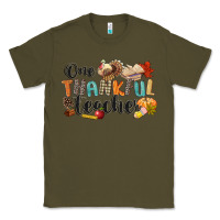 Army Green one thankful teacher Classic Tee - CowGirlArtShop