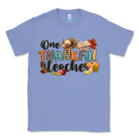 Colony Blue one thankful teacher Classic Tee - CowGirlArtShop