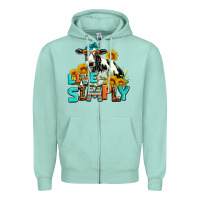 Seafoam live simply Zipper Hoodie - AdoDesignShop