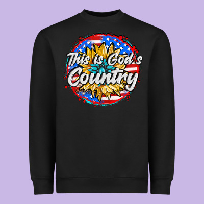 This Is God's Country Heavyweight Sweatshirt Designed By Adodesignshop