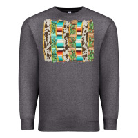 Charcoal Heather western brushstroke Premium Sweatshirt - AdoDesignShop
