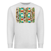 Oatmeal Heather western brushstroke Premium Sweatshirt - AdoDesignShop
