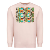 Pale Pink western brushstroke Premium Sweatshirt - AdoDesignShop