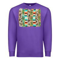 Purple western brushstroke Premium Sweatshirt - AdoDesignShop