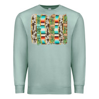 Seafoam western brushstroke Premium Sweatshirt - AdoDesignShop