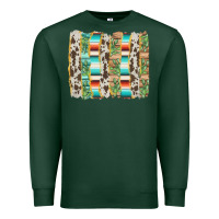 Sports Green western brushstroke Premium Sweatshirt - AdoDesignShop