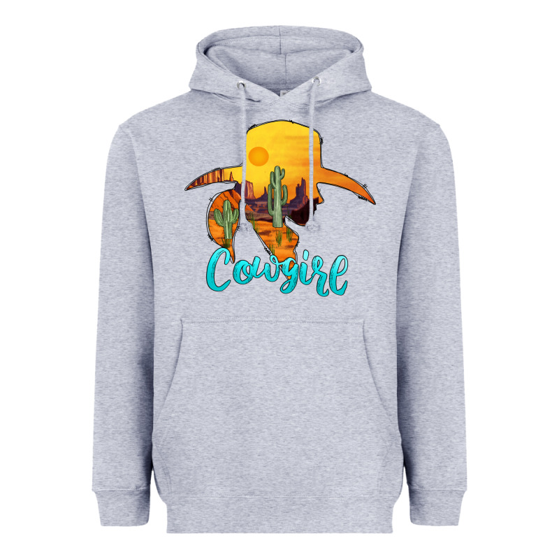 Cowgirl Western Heavyweight Hoodie by AdoDesignShop | Teevron