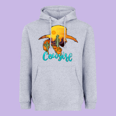 Cowgirl Western Heavyweight Hoodie Designed By Adodesignshop