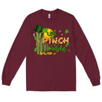 Burgundy un pinch able Long Sleeve Tee - FaDigitalArtStudio