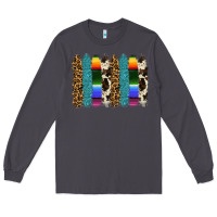 Smoke serape leopard tooled leather cowhide background Long Sleeve Tee - RanaPortraitStore