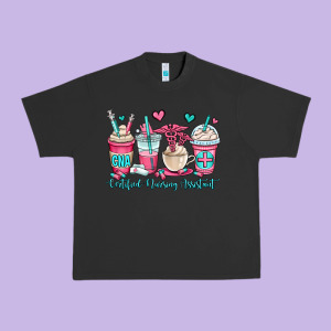 Cna Certified Nursing Assistant Coffee Cups Urban Heavy Tee Designed By Oliviacreatesart