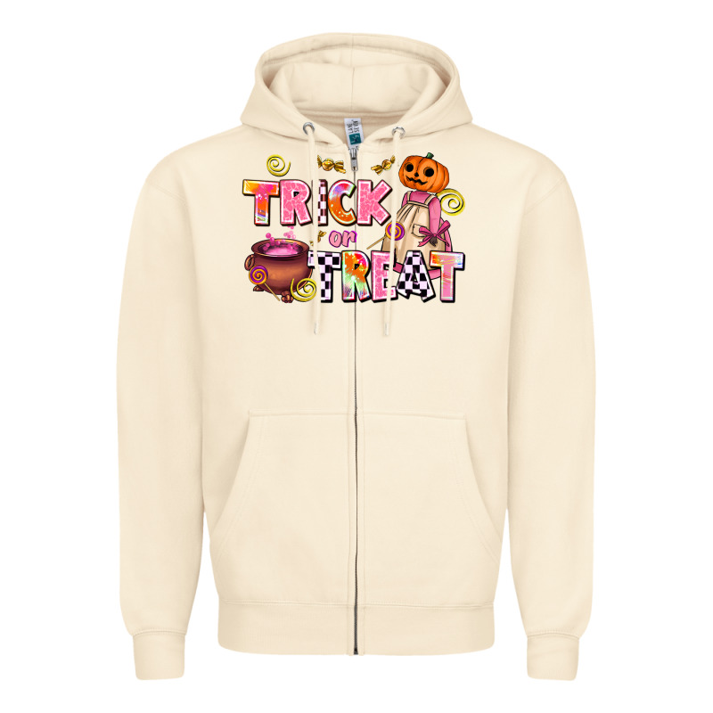 Trıck Or Treat Zipper Hoodie by AdoDesignShop | Teevron