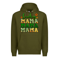 Army Green lucky mama mama mama  St. Patrick's Premium Hoodie - LillyAllenDesigns