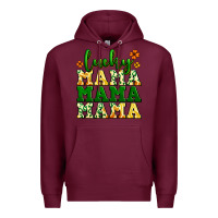 Burgundy lucky mama mama mama  St. Patrick's Premium Hoodie - LillyAllenDesigns