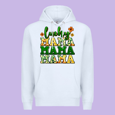 Lucky Mama Mama Mama  St. Patrick's Premium Hoodie Designed By Lillyallendesigns
