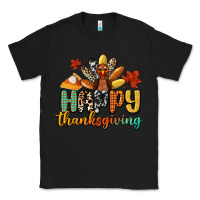 Black happy thanksgiving Classic Tee - CowGirlArtShop